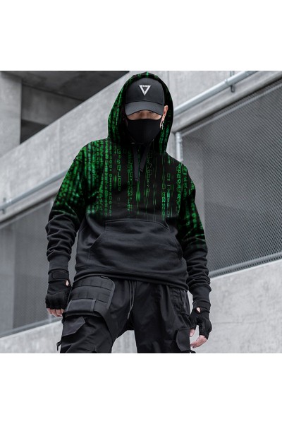 3D chip loose long sleeved hoodie HF2408-02-02 HF2408-02-02