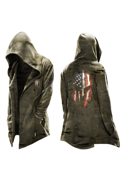 Men's zip-up hooded coat HE1402-04-01