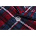 Mens Plaid Printing Turn down Collar Home Cotton Autumn Sleepwear Set