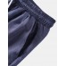 Mens Casual Solid Color Drawstring Comfy Pants