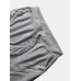 Mens Plain Zipper Pocket Button Fly Drawstring Waist Casual Jogger Pants