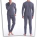 Mens Thermal Pajama Set Underwear Velvet Thick Warm Long Johns Sleepwear Set