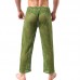 Sexy Hollow Mesh Breathable Perspective Home Sleepwear Pajamas Pants for Men