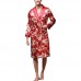 INCERUN Mens Satin Silk Pajamas Kimono Bathrobe Robe Dressing Gown Sleepwear Loungewear